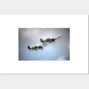 BBMF Spitfire and Hurricane Posters and Art